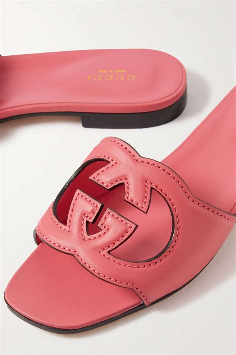 gucci slides with double g|Gucci cutout slides.